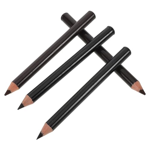 MOTHNUR 4 Stück Wasserfester Set Augenbrauenstift mit Holzschaft Weiche Braune und Schwarze Farbtöne Natürliche Definition Schmierfest Schweißresistent Präzise Formgebung für Damen und von MOTHNUR