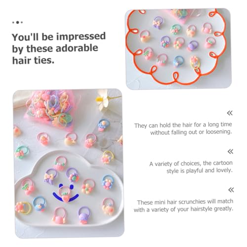 MOTHNUR 40 Stück Teiliges Haargummi Mädchen Nahtlose Dehnbare Zopfgummis für Kleinkinder Weiche Flexible Mini haarschleifen Hautfreundlich und Bruchsicher Geeignet für Alltag und von MOTHNUR