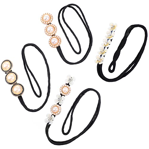 MOTHNUR 4stücke Haar-brötchen-maker Mit Perlen Für Diy Haar-tools Haar-styling-tool Perlen-kopfschmuck Für Mädchen Und Frauen von MOTHNUR