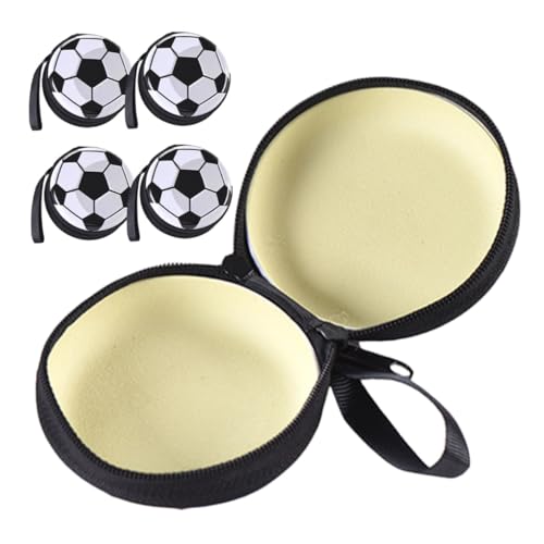 MOTHNUR 5 Stück Teiliges Fußball Münzgeldbörse Kreative Kleine Fußballform Aufbewahrungsbox Leichte Tragbare Geldbörse für Münzen Snacks und Kleinigkeiten Vielseitig für Zuhause Büro von MOTHNUR