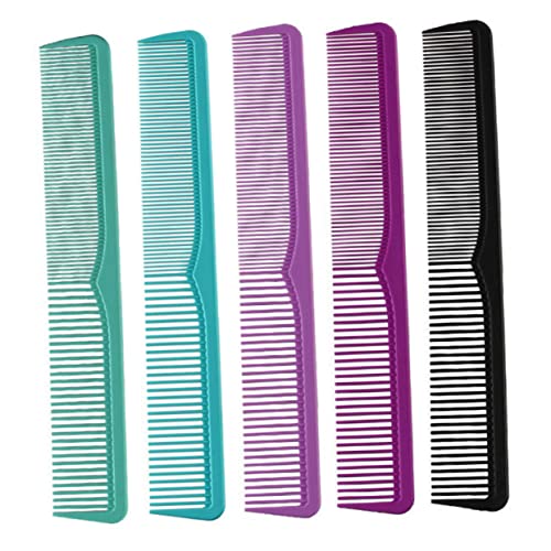 MOTHNUR 5 Stück Teiliges Hitzebeständiger Antistatischer Haarstyling Kämme mit Dualem Ende Kompakt Langlebig Professionelle Friseurbedarf für Damen und Herren Vielseitig für Haarschnitt von MOTHNUR