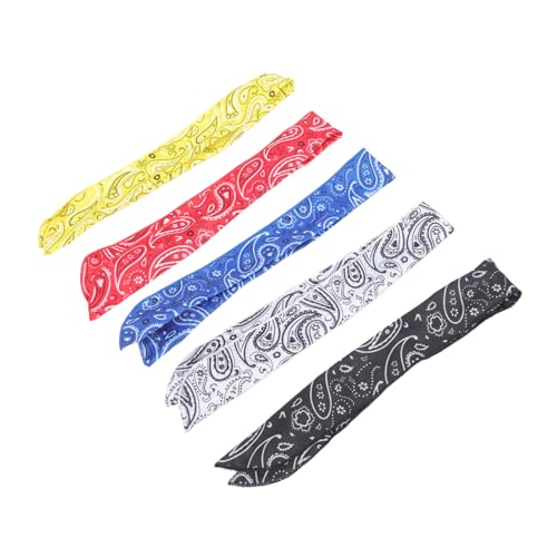 MOTHNUR 5 Stück Teiliges Modische Draht haarbänder für Damen mit Gedrehtem Paisley schleifen design und Niedlichen Hasenohren Vielseitig für Alltag Party Sport und Fotografie Geeignet von MOTHNUR