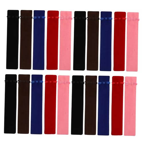 MOTHNUR 50 Stück Fleece -stiftbeutel Reisestiftkoffer Brunnenpenstfall Schreibbeutel Stellvertretender Stiftbeutel Stiftbehälter Aufbewahrungstaschen Für Stifte Stifttransportfall Flanell von MOTHNUR
