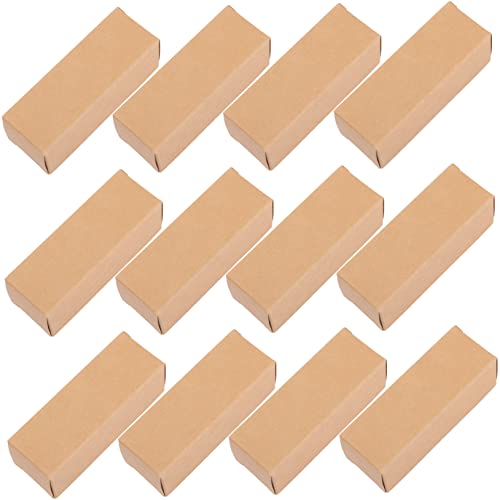 MOTHNUR 50 Stück Lippenstift Geschenkverpackung Box aus Kraftpapier Ätherische Öl Verpackungsbox Wiederverwendbar Stilvoll für Lippenbalsam und Kleine Kosmetikartikel von MOTHNUR