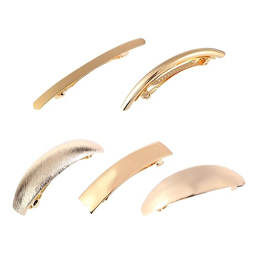 MOTHNUR 5St Federbügel haarschmuck frisuren zubehör Haarspangen mit rechteckigem Clip goldene haarspangen federklemme Haarstyling-Clips Friseurklammern Haarspangen für Frauen Haarzubehör von MOTHNUR
