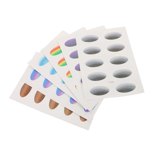 MOTHNUR 6blätter Wasserfeste Lidschatten-aufkleber Für Augen Temporäre Lidschattendekoration Mit Farbverlauf Party-augen-make-up Cosplay-zubehör Einfach Anzuwendende von MOTHNUR
