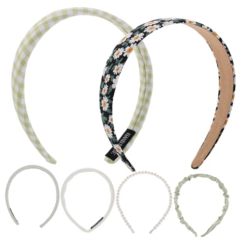 MOTHNUR 6 Stck Teiliges Haarreif Mädchen Leichtes Komfortables Plastikmaterial Modisches Sicheres Haarschmuck Partys Strand Alltag und Festivals Farblich Abgestimmt von MOTHNUR