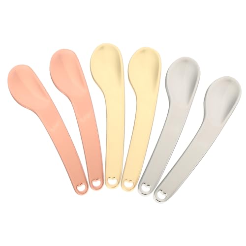 MOTHNUR 6stücke Kosmetik Spatel Aus Mini Löffel Für Gesichtscremes Augencreme Und Peelings Langlebig Und Hygienisch Für Anwendung Von Hautpflegeprodukten von MOTHNUR