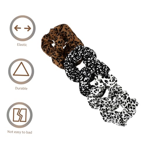 MOTHNUR 6 Stück Teiliges Elastische Haargummis mit Leopardenmuster Langlebige Haarbänder für Pferdeschwanz und Zopfhaltung Rutschfestes Haarschmuck Frauen und Mädchen bei Alltag und Party von MOTHNUR