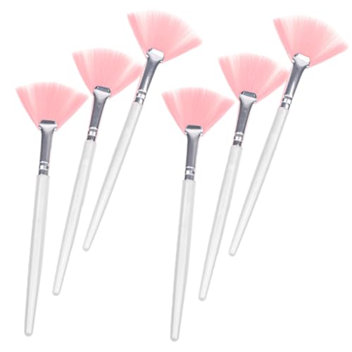 MOTHNUR 6 Stück Teiliges Fächerpinsel Weichen Borsten für Gesicht Make up Langlebig und Vielseitig für Foundation Puder Konturierung und Professionelle Anwendung bei Damen und Mädchen von MOTHNUR