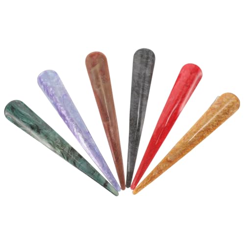 MOTHNUR 6 Stück Teiliges Große Acryl Haarklammern im Oxhorn Design Haarspangen für Damen Langlebige Haarclips in Gemischten Farben Vielseitig für Dickes und Dünnes Haar Haarstyling von MOTHNUR