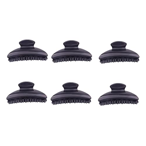 MOTHNUR 6 Stück Teiliges Haarklammern Schwarz Haarclips Rutschfest Haarhalter für Damen Ponytail Styling Vielseitig für Alltag Party von MOTHNUR