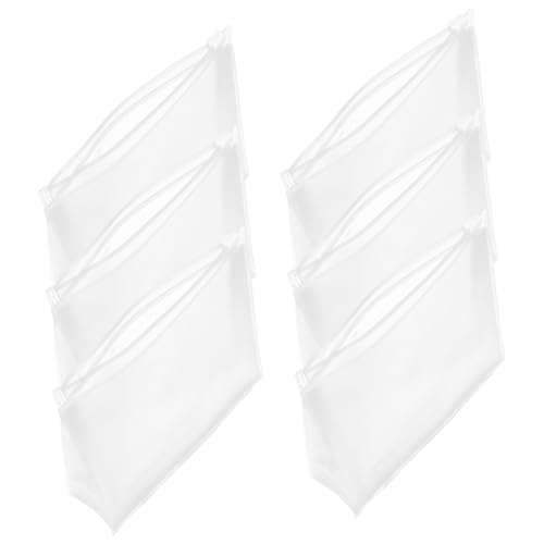MOTHNUR 6 Stück Teiliges Transparentes PVC Kosmetiktaschen Wasserabweisend Wiederverwendbar Kompakt und Tragbar Praktischer Reise Organizer für Make Up und Persönliche Pflege Unterwegs von MOTHNUR