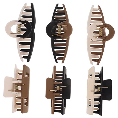 MOTHNUR 6stücke Krallenklammern Frauen Haarspangen Mit Clean Girl Ästhetik Haarklammern Für Verschiedene Haartypen Und Anlässe Rutschfest Und Schadet Haar von MOTHNUR