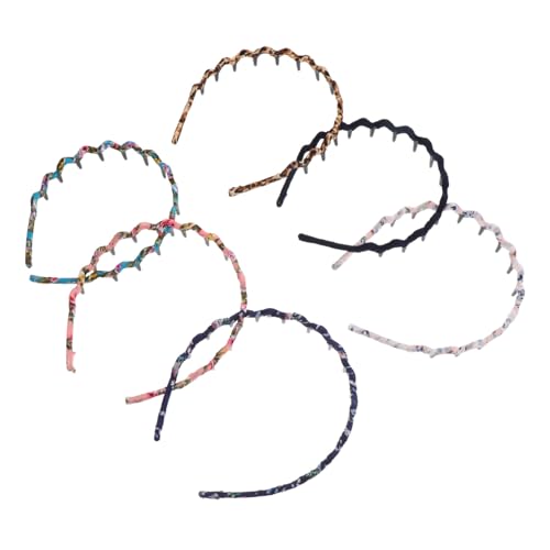 MOTHNUR 6stücke Wellenförmiger Haarschmuck Haarreifen Für Mädchen Kreative Haarschmuck-accessoires in Verschiedenen Farben Für Besondere Anlässe Und Tägliches Styling von MOTHNUR