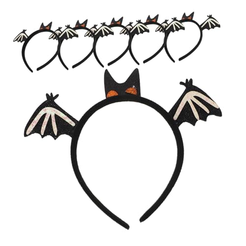 MOTHNUR 6stücke Fledermaus Haarreif Für Halloween Gruseliges Stirnband Mit Fledermausflügeln Leichtes Und Bequemes Kostüm-accessoire Für Partys Und Verkleidungen von MOTHNUR