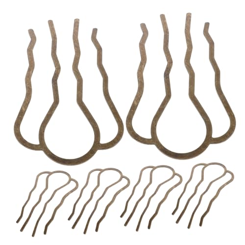 MOTHNUR 6stücke Metall U-form Haarnadeln Für Dutts Gebogene Haarstäbe Seitenkämme Haargabel-clips Für Frauen Hochsteckfrisuren Haarschmuck Langlebig Bronzefarben von MOTHNUR