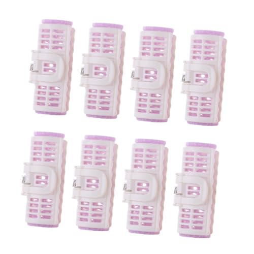 MOTHNUR 8 Stück Teiliges Damen Kunststoff Lockenwickler mit Clips Schonend für Haare Einfach Anzuwenden für Kurze und Lange Haare Spiral Haarstyling Werkzeug für Zufällige Farbe von MOTHNUR