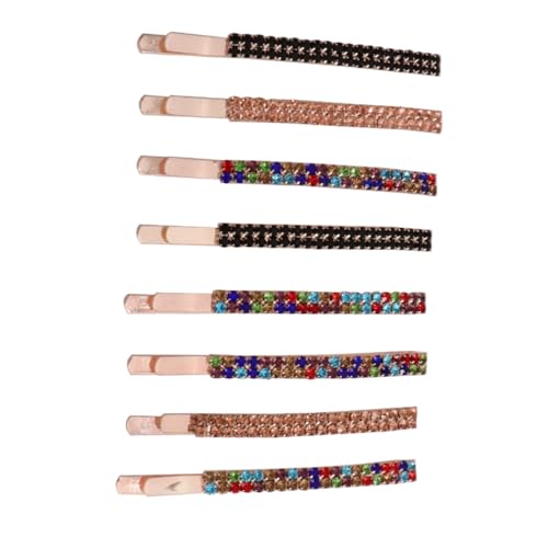 MOTHNUR 8 Stück Teiliges Haarschmuck Funkelnden Strass haarspangen Bunte Haarclips für Damen und Mädchen Vielseitige Accessoires für Hochzeit Party und Alltag Modische Frisurenhilfe von MOTHNUR
