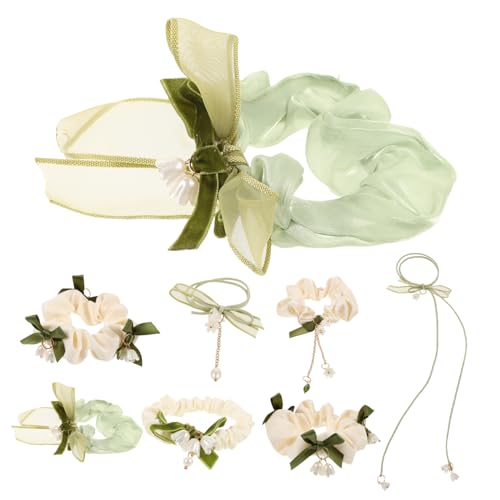 MOTHNUR 8 Stück Teiliges Ponytail Hair Ties mit Hohem Elastizitätsgrad Langlebige Haarbänder für Frauen und Mädchen Modische Schleifen Designs Vielseitig Einsetzbar für Verschiedene von MOTHNUR