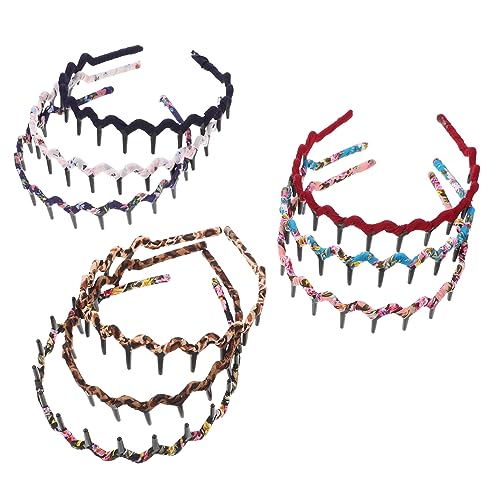 MOTHNUR 9stücke Stirnbänder Mit Zähnen Für Frauen Mädchen Haarschmuck Accessoires Gemischte Farben Stabil Und Elegant von MOTHNUR