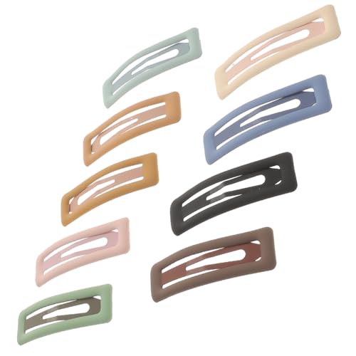 MOTHNUR 9 Stück Teiliges Mädchen Metall und Resin Haarklammern Einfache Langlebige Haarspangen in Modischen Pastellfarben für Vielseitige Frisuren und Täglichen Gebrauch von MOTHNUR