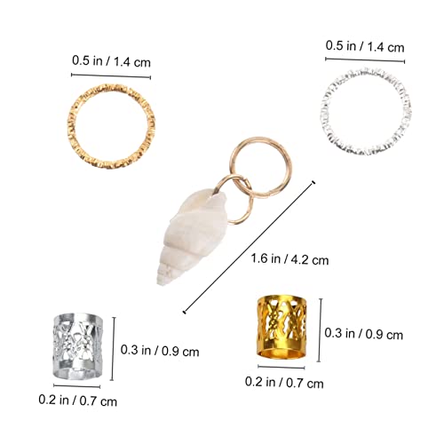 MOTHNUR 90 Stück Teiliges Dreadlock Metall Leichtes Hohles Design Langlebige Haarmanschetten für Zöpfe und Braids Modischer Haarschmuck für Frauen und zur Individuellen von MOTHNUR