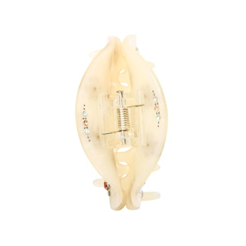 MOTHNUR Acryl Haarspange mit Strass Halbkreis design Starke Haarklammer für Dünnes und Dickes Haar Eleganter Haarschmuck für Damen und Mädchen Vielseitiges Styling accessoire von MOTHNUR