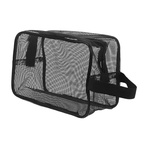 MOTHNUR Atmungsaktive Mesh Waschbeutel Herren mit Großem Fassungsvermögen Ventilierte Kulturtasche für Reisen Fitnessstudio und Camping Tragbarer Kulturbeutel mit Praktischem Griff von MOTHNUR