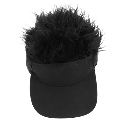 MOTHNUR Baseballmütze Mit Hutperücke Für Damen Herren Und Jugendliche Baseballkappe Mit Perückendekor Cosplay-zubehör Für Party Und Geburtstag von MOTHNUR