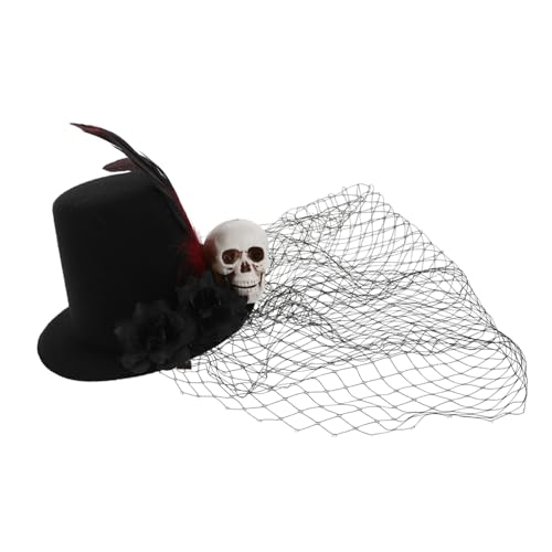 MOTHNUR Blumen-fascinator-hut Mit Netzschleier Und Schmuck Rosa Vintage-haaraccessoire Mini-teeparty-kopfbedeckung Für Halloween Und Mottopartys von MOTHNUR