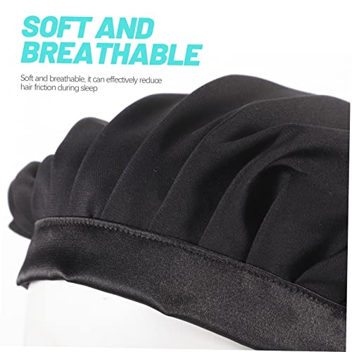 MOTHNUR Damen Schlafhut Verstellbarer Duschhut aus Seidigem Material für Haarschutz Beim Schlafen Makeup Gesichtsreinigung und Salonpflege Langlebig und Pflegeleicht von MOTHNUR