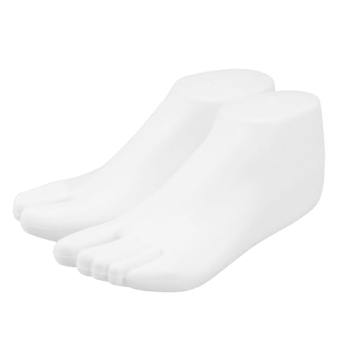 MOTHNUR Damen Schuhformer aus Kunststoff Dekorative Schuh Sockenhalter Flexibles Fußmodell zur Schuhpräsentation Weiß Praktische Display-schuheinsatzhalter von MOTHNUR