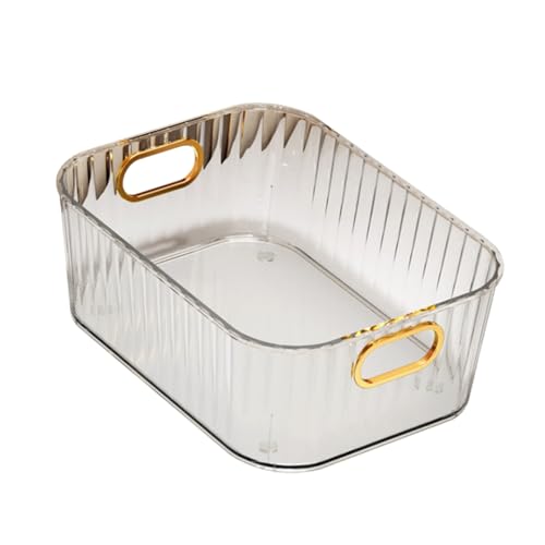 MOTHNUR Desktop Kosmetikbox Aufbewahrungsbox Transparent Mit Deckel Für Make-up Utensilien Kosmetika Kleinigkeiten Lagerung Organizer Badezimmer von MOTHNUR