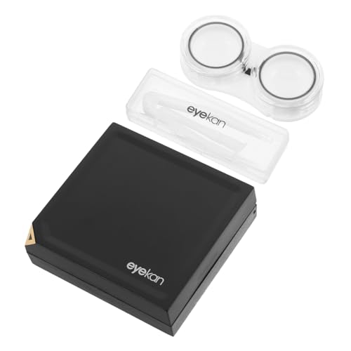 MOTHNUR Dual Compartment Kontaktlinsenbehälter Tragbarer Organizer für Reisen Büro und Bietet Zuverlässigen Schutz für Ihre Linsen Separierte Fächer für Optimale zu Transportieren oder von MOTHNUR