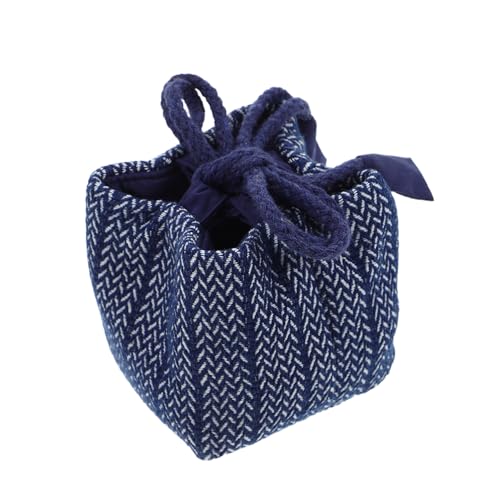 MOTHNUR Durable Denim Kosmetiktasche für Damen Multifunktionale Organizer mit Großer Kapazität für Make Up Toilettenartikel und Hautpflege Tragbar für Reisen und Täglichen Gebrauch von MOTHNUR