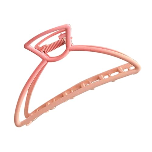 MOTHNUR Eleganter Damen Haarklammer Haarspange Große Kralle Fester Griff Leicht Für Dickes Und Zartes Haar Rosa Geometrisches Design von MOTHNUR
