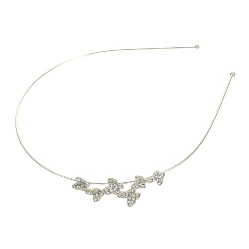 MOTHNUR Eleganter Goldener Haarschmuck mit Strass Schmetterling Modischer Alloy Haarreif für Damen und Mädchen Glitzerndes Stirnband Sanft zu Haaren Perfektes Accessoire für Alltag und von MOTHNUR