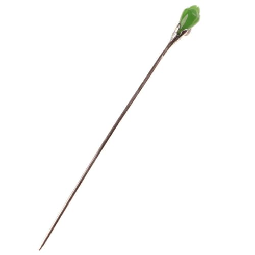MOTHNUR Eleganter Minimalistischer Haarschmuck für Frauen Haarstab mit Jade verzierung Stabil und Langlebig Passend für Dutt und Verschiedene Frisuren Geschenk für Alltag und Festliche von MOTHNUR