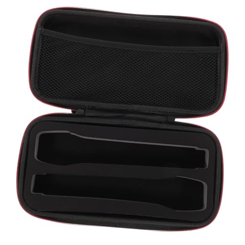 MOTHNUR Eva Mikrofon Aufbewahrungstasche Schwarz Stoßfest Leicht Langlebig Großer Stauraum Tragbare Schutztasche für Kabelloses Mikrofon Organizer für Sicheren Transport von MOTHNUR