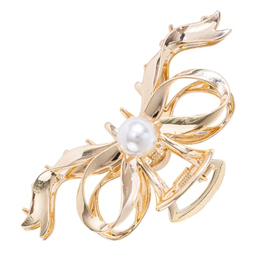 MOTHNUR Extra Großer Haarkralle Clip für Dickes Haar Goldfarbener Haarklammer für Frauen Fester Griff Leichtes Styling Tool für Sport Kochen und Make Up Langlebige Haarspange für von MOTHNUR