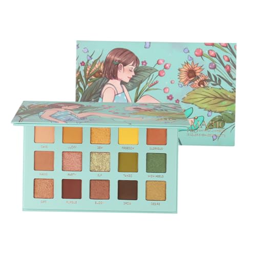 MOTHNUR Farben Lidschatten Palette Tragbar Pearly Schimmernd Hochpigmentiert Vielseitig für Anfänger und Frauen Vielseitig Kombinierbar Intensiver Attraktives Augen Make Up von MOTHNUR