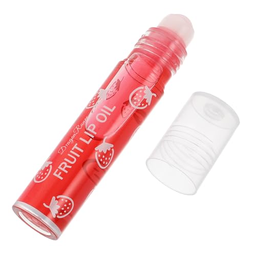 MOTHNUR Fruit-flavored Lip Gloss Transparente Farblose Feuchtigkeitsspendende Lip Lotion Mit Avocado Und Fruchtextrakten Für Gesunde Glänzende Lippen Erdbeere von MOTHNUR
