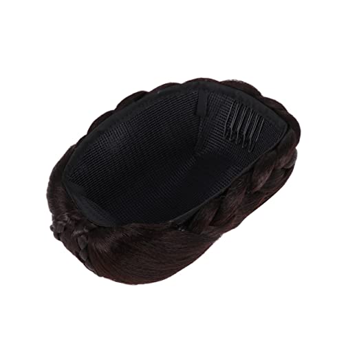 MOTHNUR Geflochtener Chignon-perücke Aus Kunstfaser Haarknoten-erweiterung Dutt-haarteil Für Frauen Und Mädchen Einfache Anwendung Perfektes Styling von MOTHNUR