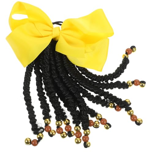 MOTHNUR Geflochtener Ponytail Haarverlängerung mit Schleifen knoten und Perlen Synthetischer Zopf für Frauen Modisches Haarteil für Alltag Party und Tanzaufführungen Vielseitig und MOTHNUR Geflochtener Ponytail Haarverlängerung mit Schleifen knoten und Perlen Synthetischer Zopf für Frauen Modisches Haarteil für Alltag Party und Tanzaufführungen Vielseitig und von MOTHNUR