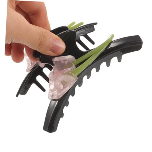 MOTHNUR Große Blumen haarklammer aus Stabilem Material Dekorativer Haarkralle für Dickes und Feines Haar Sicherer Leichter Haarclip mit Floraler Verzierung für Damen Passend zu Festlichen von MOTHNUR