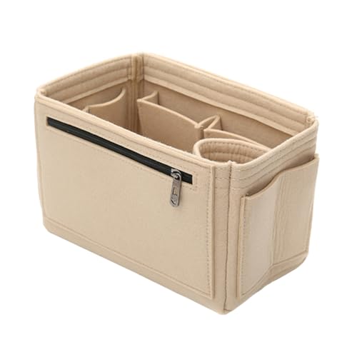 MOTHNUR Große Kapazität Filz Kosmetiktasche Multifunktionaler Kulturbeutel mit Kratzschutz und Einfache Reinigung für Damen Reise Aufbewahrung von Make Up und Kleinteilen von MOTHNUR