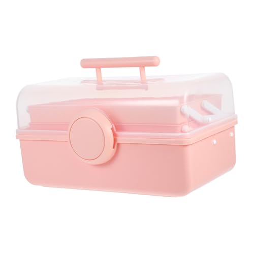 MOTHNUR Große Kosmetik Aufbewahrungsbox mit Staubschutz Verstellbaren Fächern Eleganter Vielseitigem Organizer für Make Up Pinsel Lippenstift Nagellack für Zuhause und Reisen von MOTHNUR