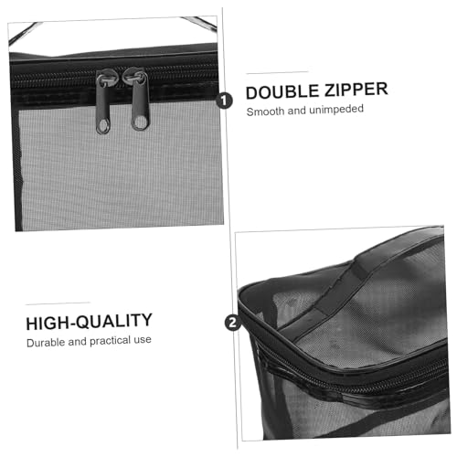 MOTHNUR Große Kosmetiktasche Schwarz Tragbar Kulturbeutel Reise Toiletry Bag Makeup Organizer mit Reißverschluss für Kosmetik und Pflegeprodukte MOTHNUR Große Kosmetiktasche Schwarz Tragbar Kulturbeutel Reise Toiletry Bag Makeup Organizer mit Reißverschluss für Kosmetik und Pflegeprodukte von MOTHNUR