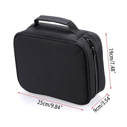 MOTHNUR Große Marker Tasche Fächer Markerstifttasche mit Hoher Kapazität für Stifte und Farbstifte Organizer für Künstler Robustes Schwarzes Federmäppchen für Schule und Outdoor von MOTHNUR